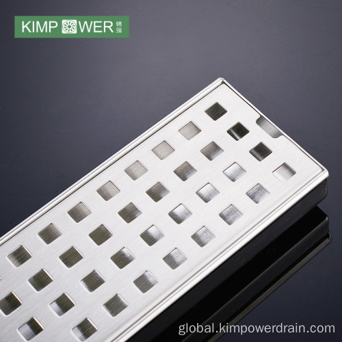 Stainless Steel Black Floor Drain Bathroom 304 Stainless Steel Linear Floor Drain Manufactory